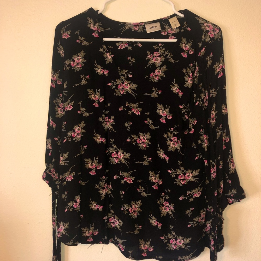 Floral chiffon blouse